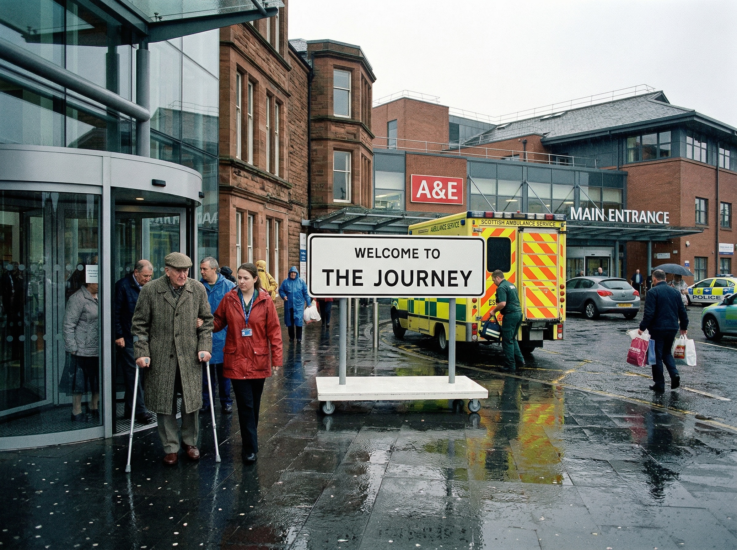 artwork called the journey, a sculpture and series of photographs by artist luke winter