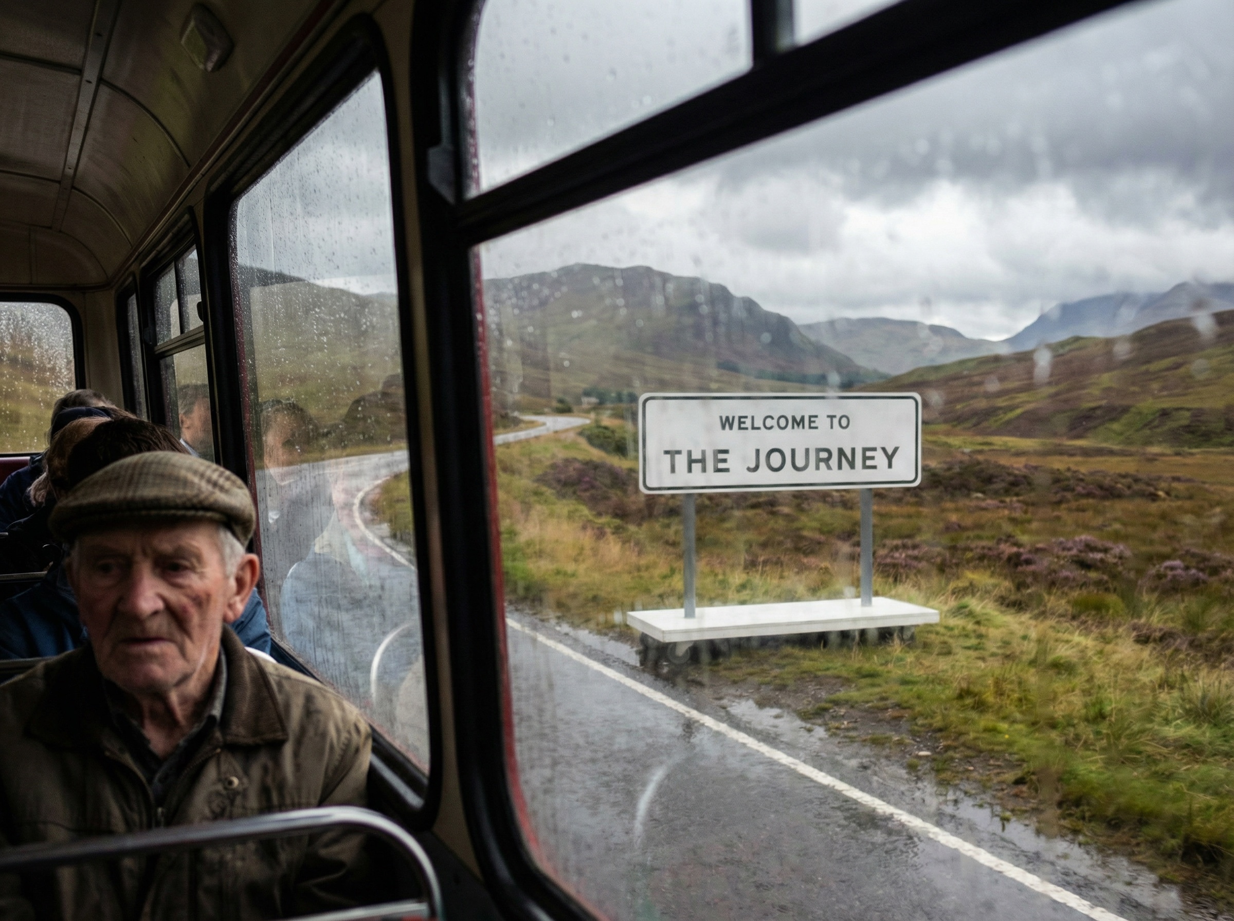 artwork called the journey, a sculpture and series of photographs by artist luke winter