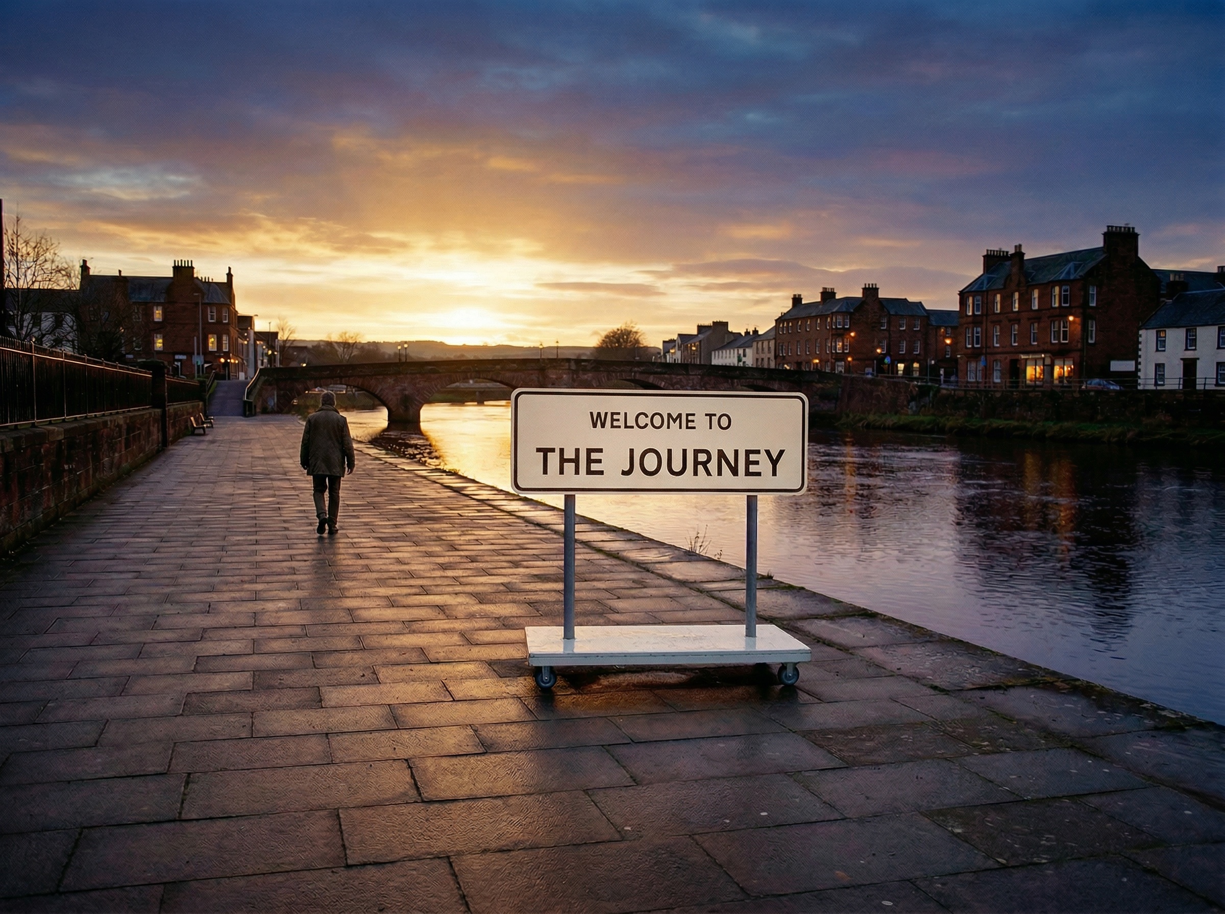 artwork called the journey, a sculpture and series of photographs by artist luke winter