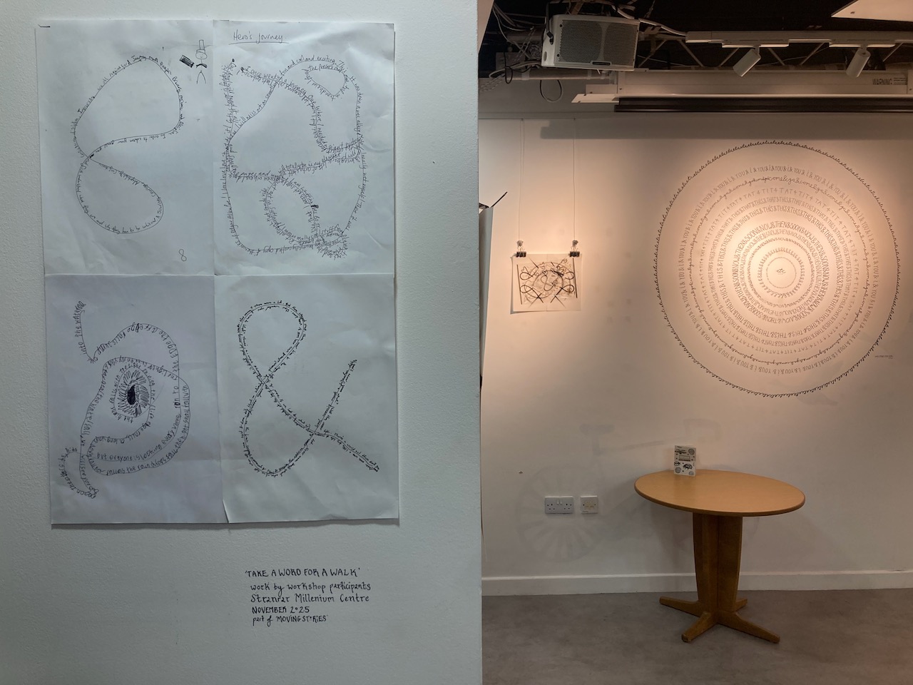 word gets around visual art exhibition by artist luke winter, dumfries 2026
