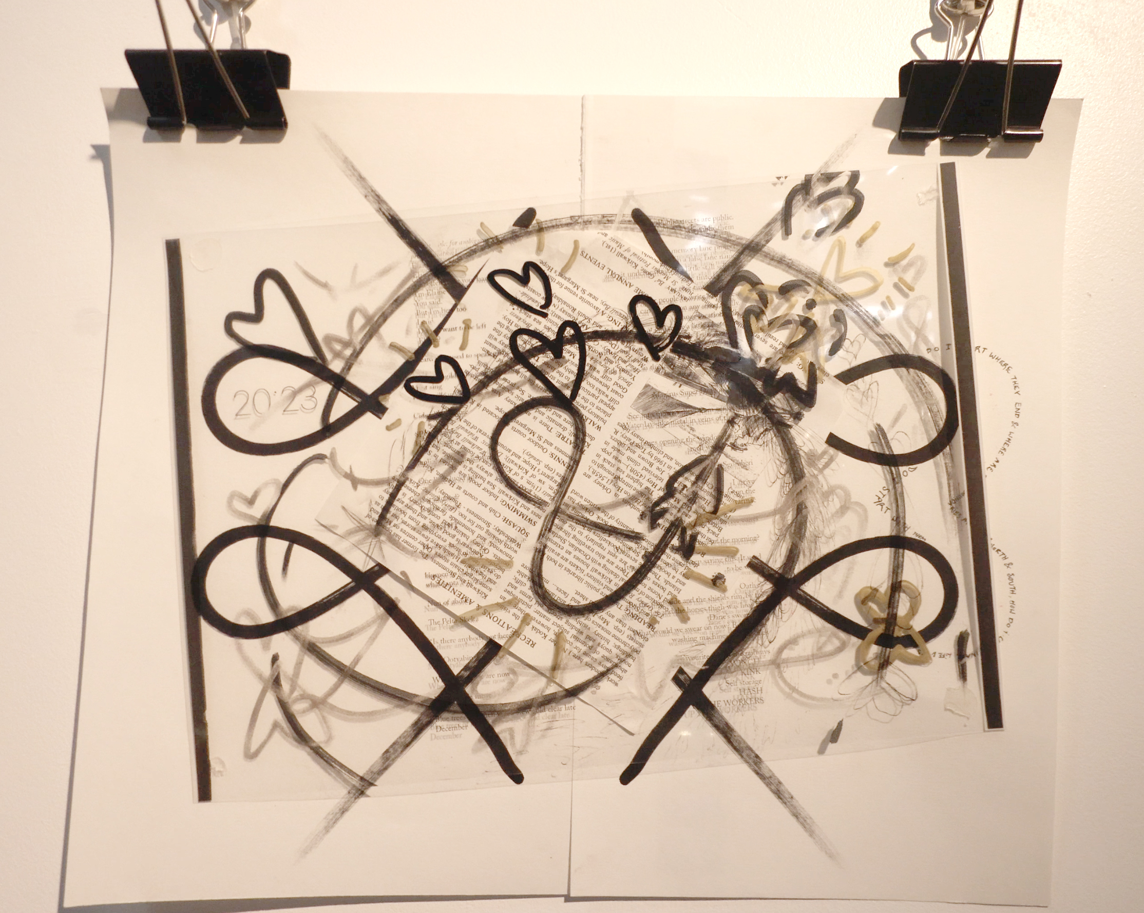 word gets around visual art exhibition by artist luke winter, dumfries 2026