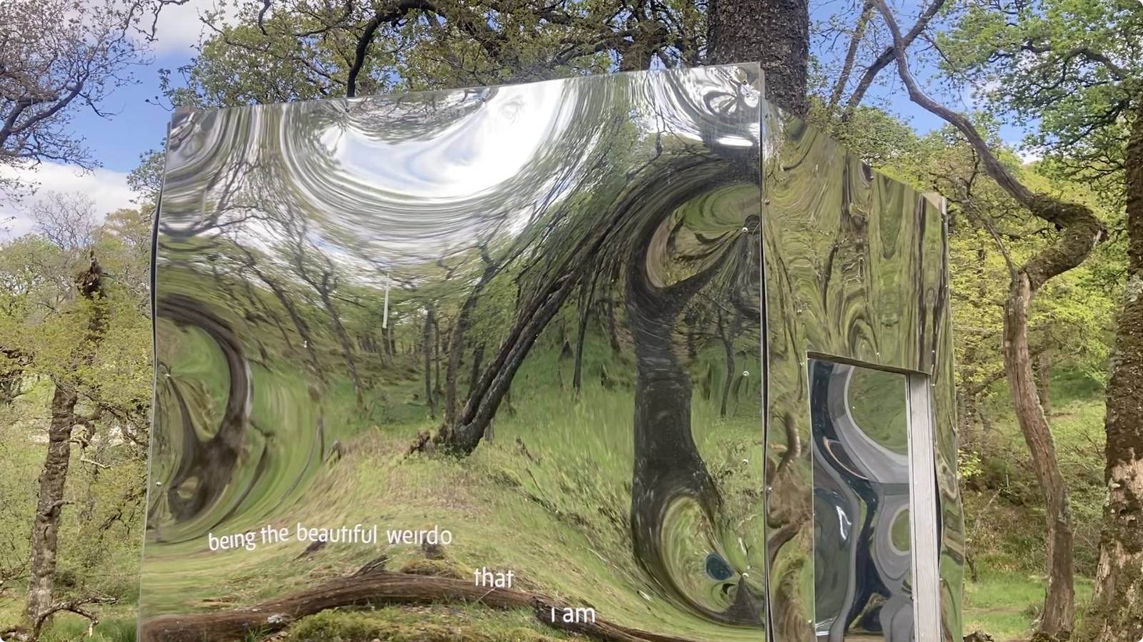 community artworks by artist luke winter for reflect project installed in rothesay